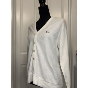 vintage cream knit cardigan by Tortuga / Sportswear - Size M